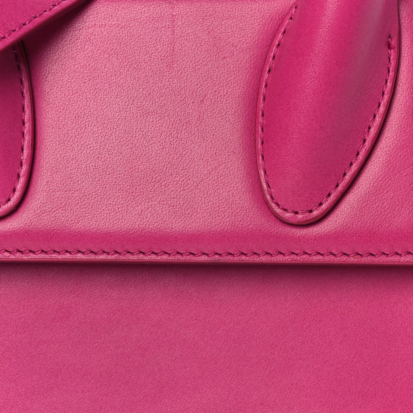 Jacquemus Smooth Calfskin Le Chiquito Moyen Dark Pink