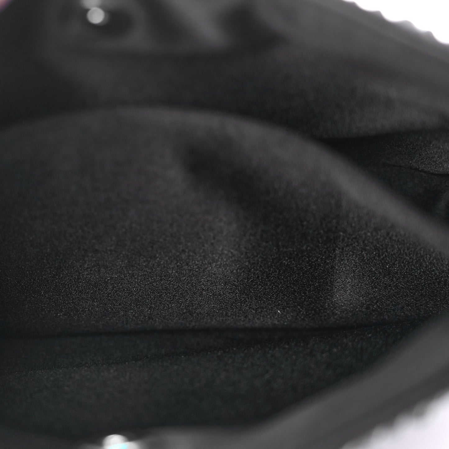 Prada Satin Crystal Cleo Adjustable Strap Shoulder Bag Black