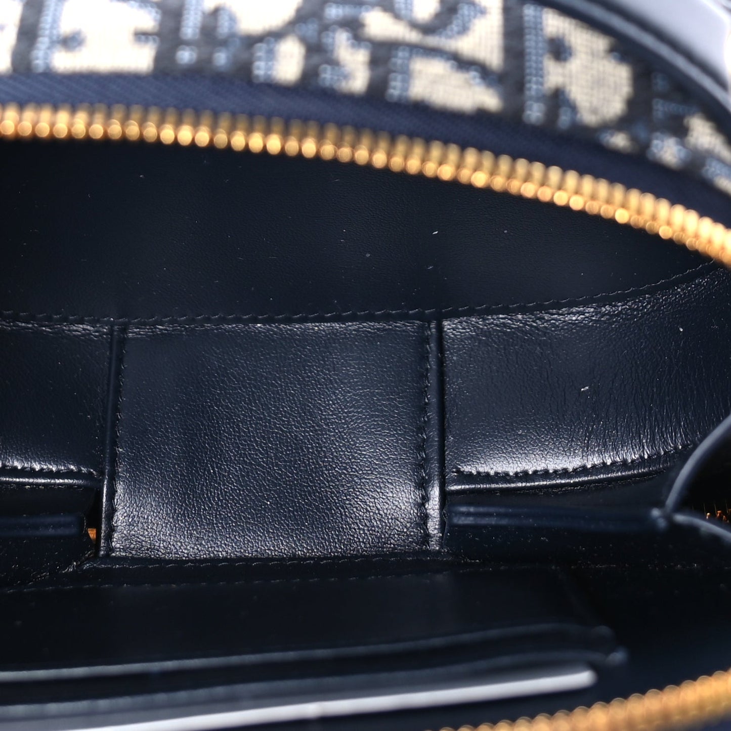 Christian Dior Oblique CD Signature Oval Crossbody Camera Bag Blue Multicolor