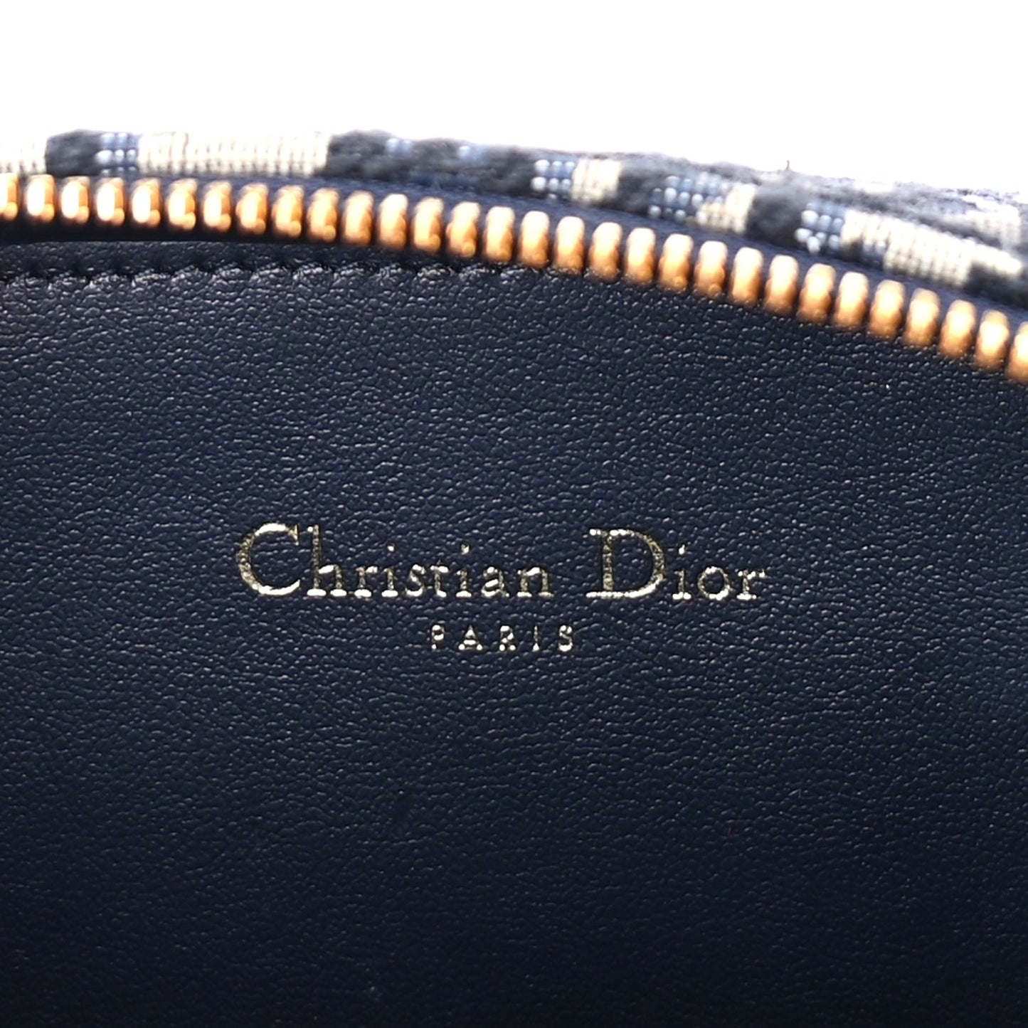 Christian Dior Oblique CD Signature Oval Crossbody Camera Bag Blue Multicolor