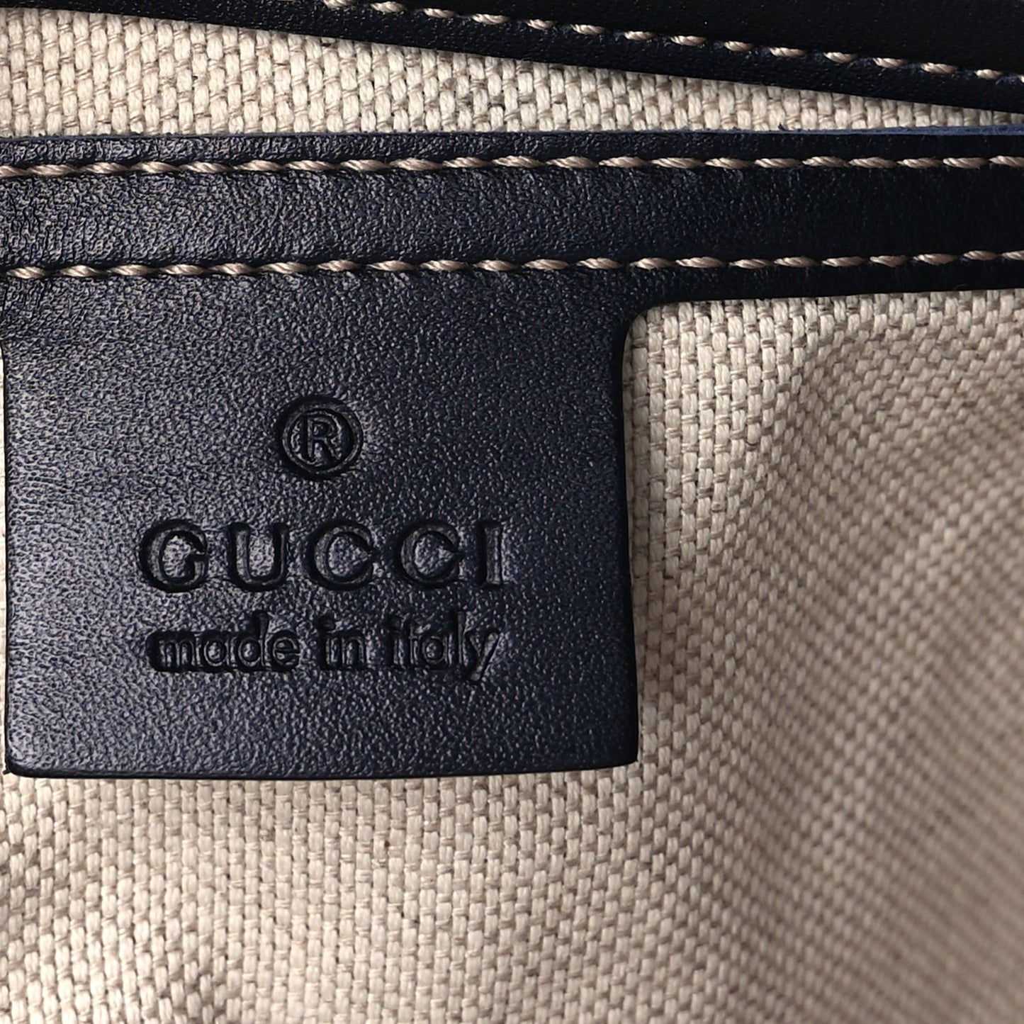 Gucci Plus Monogram Large Carry On Duffle Bag  Navy