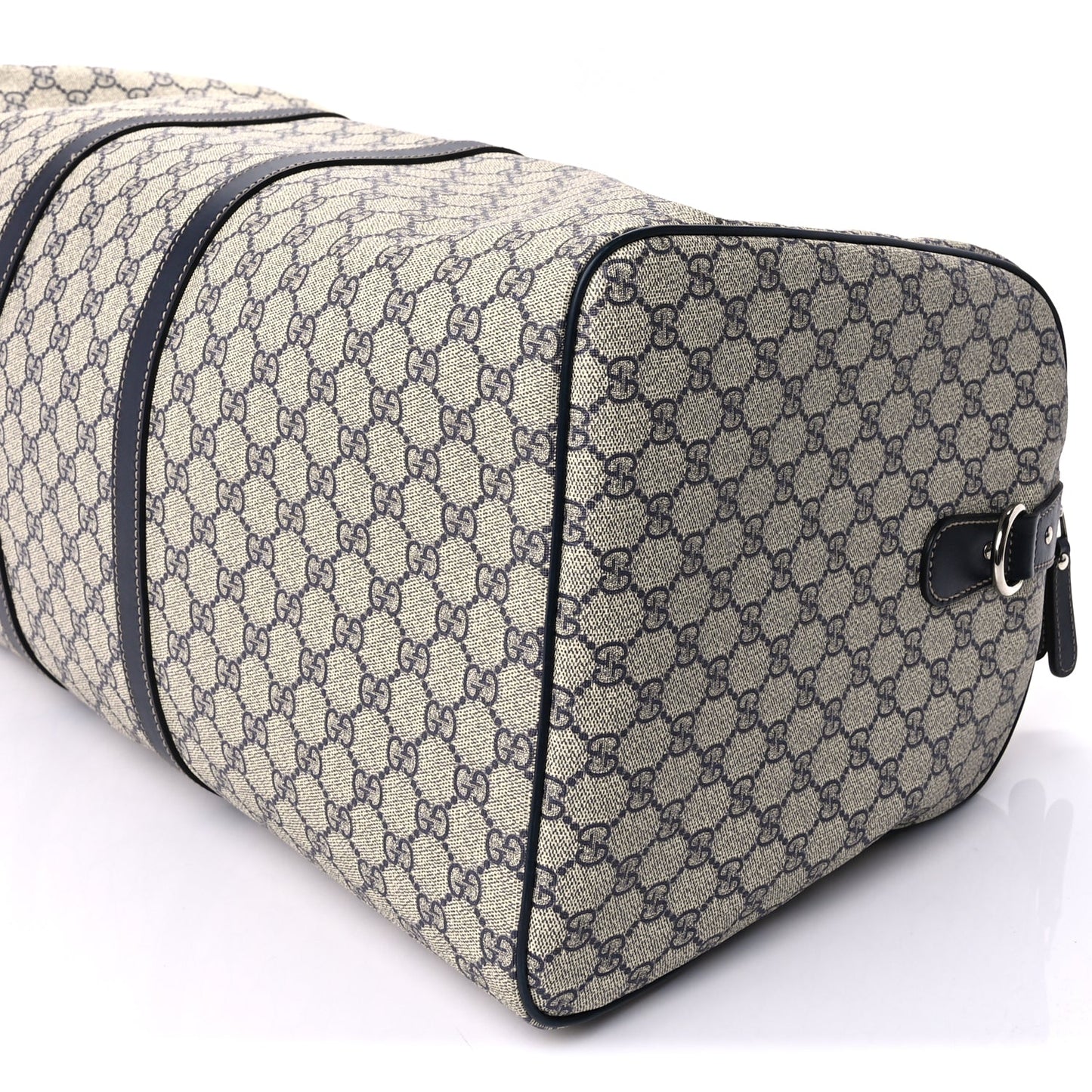 Gucci Plus Monogram Large Carry On Duffle Bag  Navy