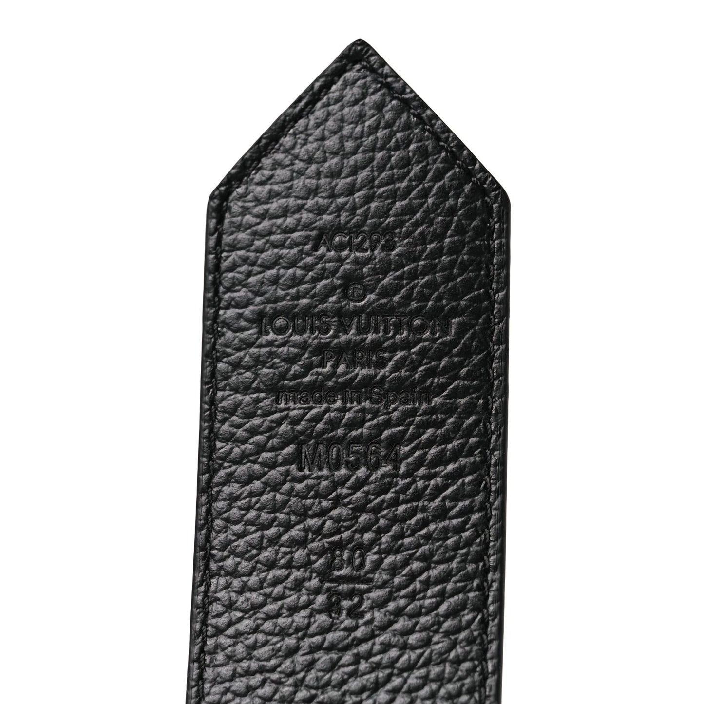 Louis Vuitton Monogram LV Circle 35mm Reversible Belt 80 32 Black