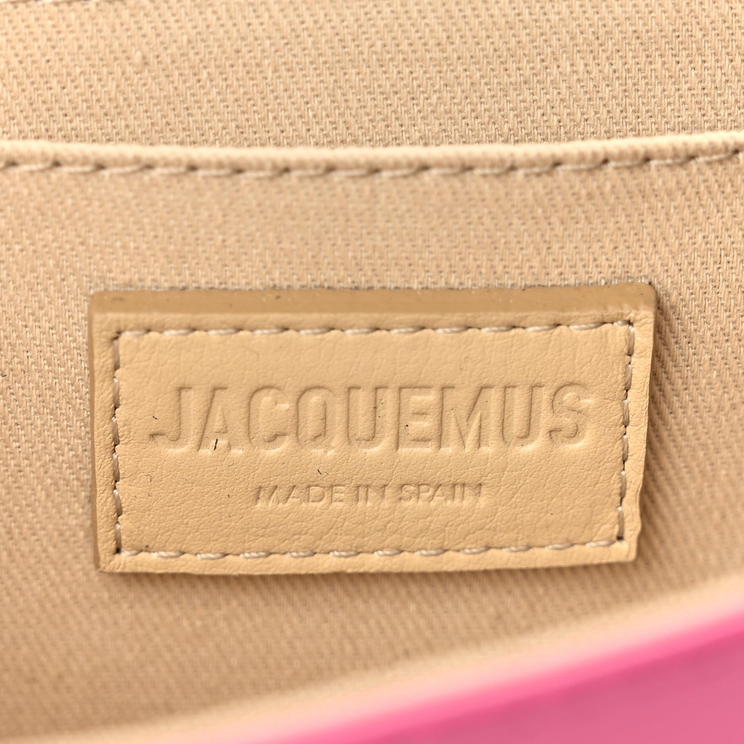 Jacquemus Smooth Calfskin Le Carinu Pink