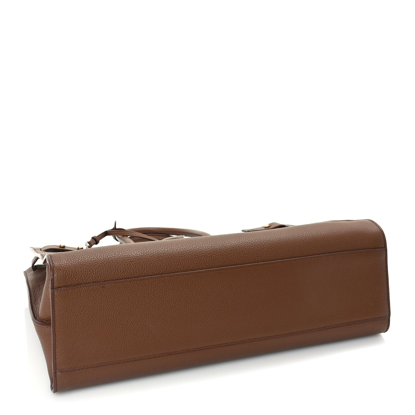 Saint Laurent Grained Calfskin Large Souple Sac De Jour  Cinnamon