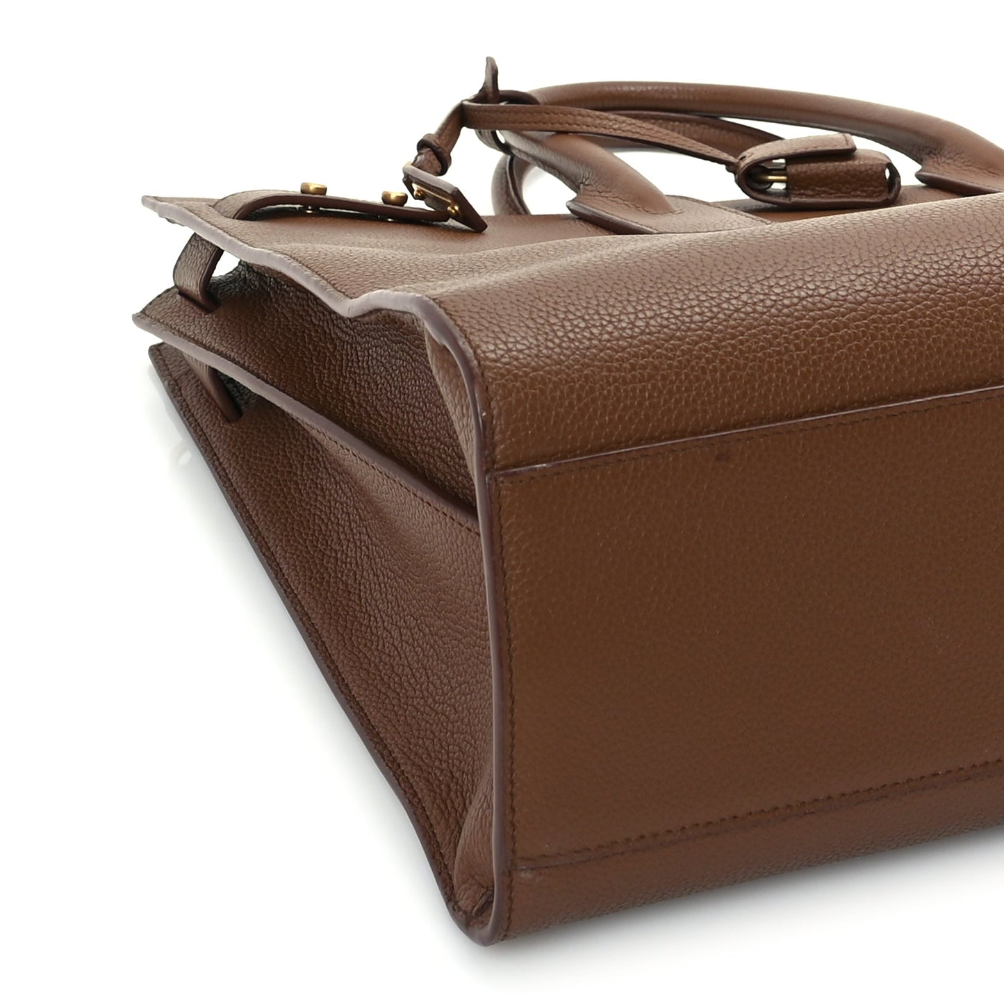 Saint Laurent Grained Calfskin Large Souple Sac De Jour  Cinnamon
