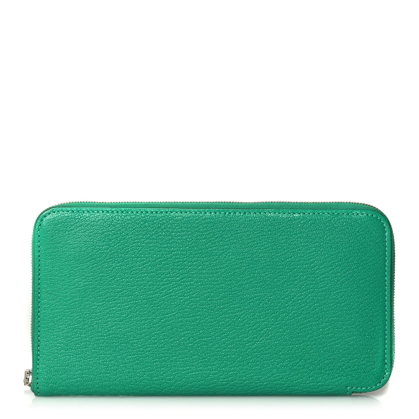 Hermes Chevre Mysore Silk'In Wallet Vert Jade Vert Jade