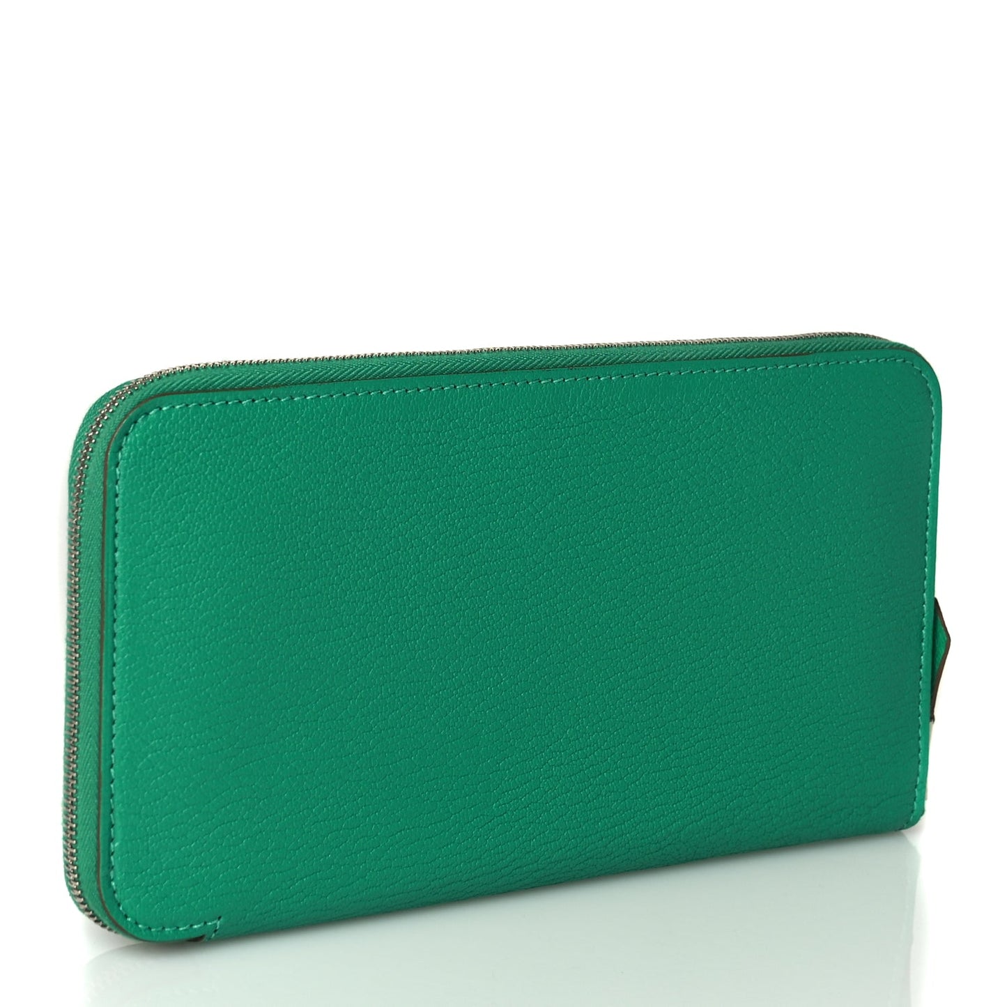 Hermes Chevre Mysore Silk'In Wallet Vert Jade Vert Jade