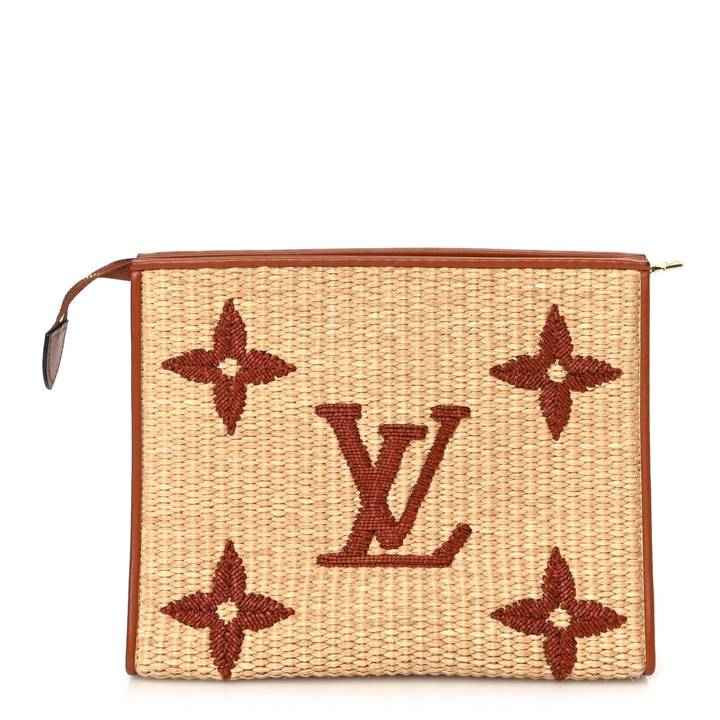 Louis Vuitton Raffia Monogram Giant Toiletry Pouch 26 Tan