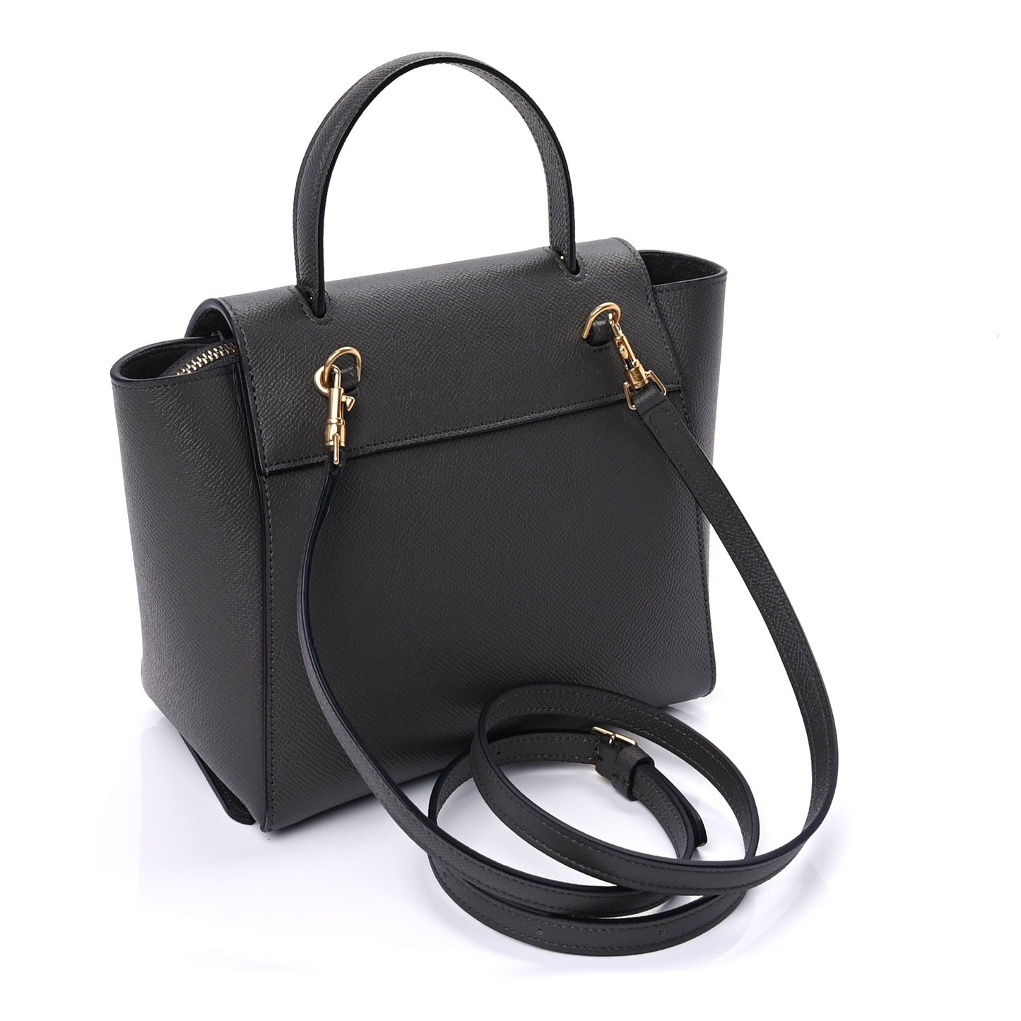 Celine Grained Calfskin Nano Belt Bag Grey