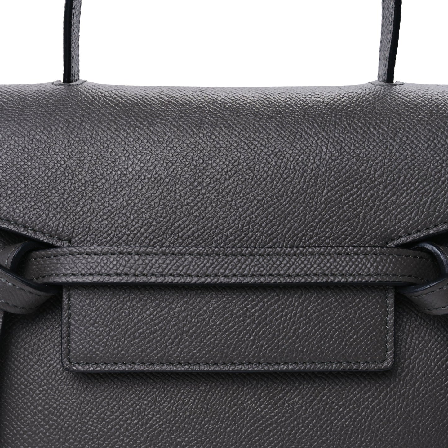 Celine Grained Calfskin Nano Belt Bag Grey