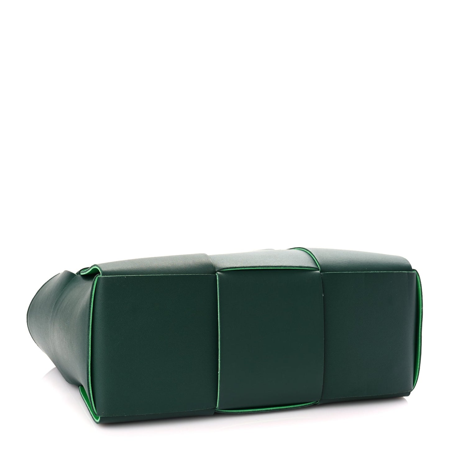 Bottega Veneta Calfskin Maxi Intrecciato Small Arco Tote Raintree