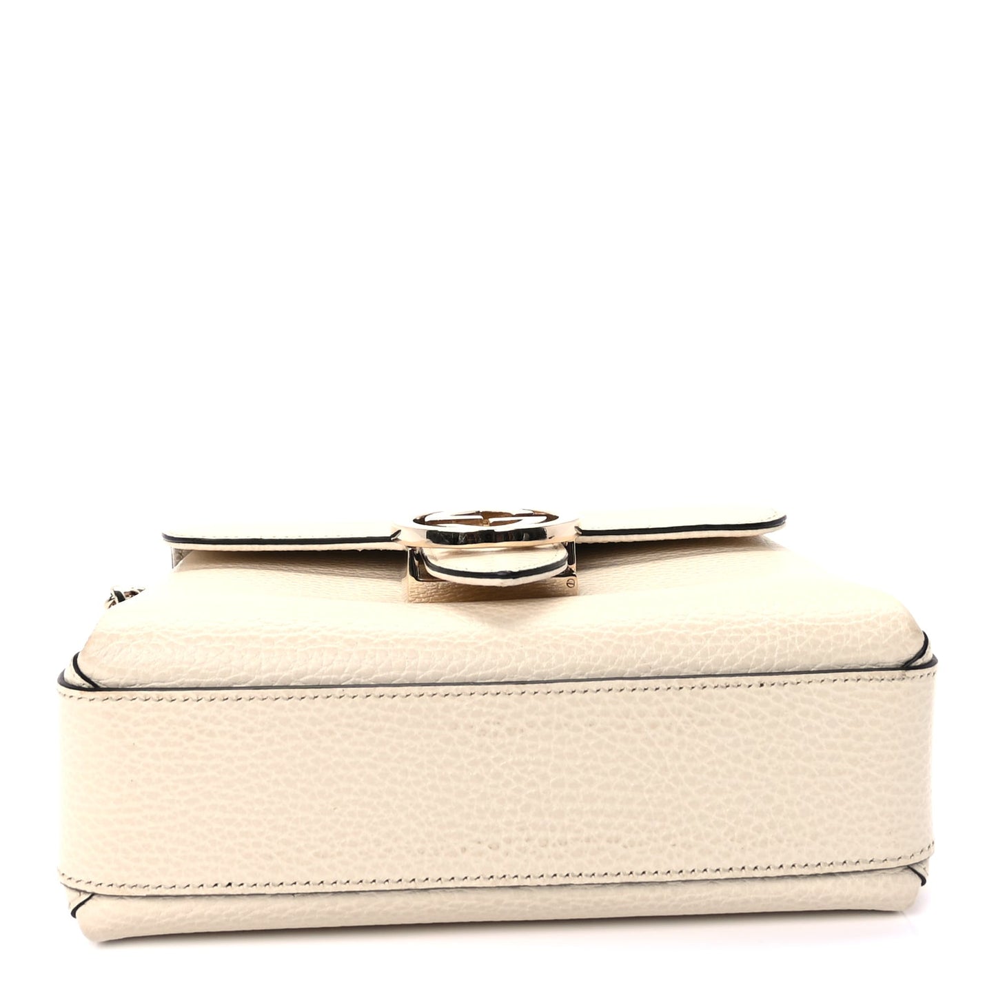 Gucci Dollar Calfskin Interlocking G Crossbody Bag  Ivoire