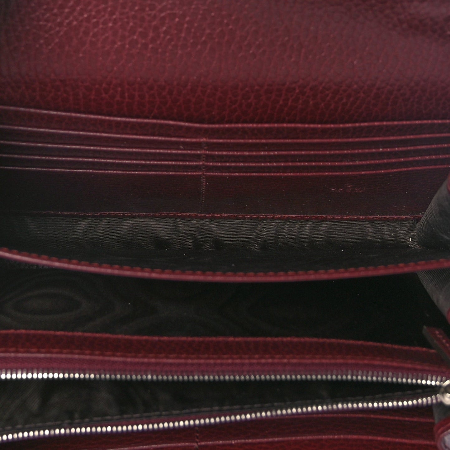 Gucci GUCCI Dollar Calfskin Crystal Mini Dionysus Chain Wallet Vintage Bordeaux Vintage Bordeaux