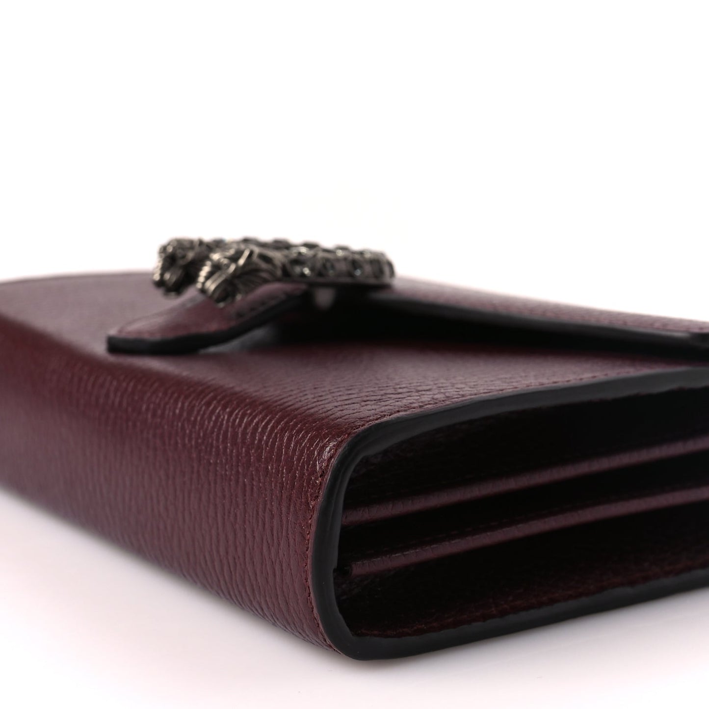 Gucci GUCCI Dollar Calfskin Crystal Mini Dionysus Chain Wallet Vintage Bordeaux Vintage Bordeaux
