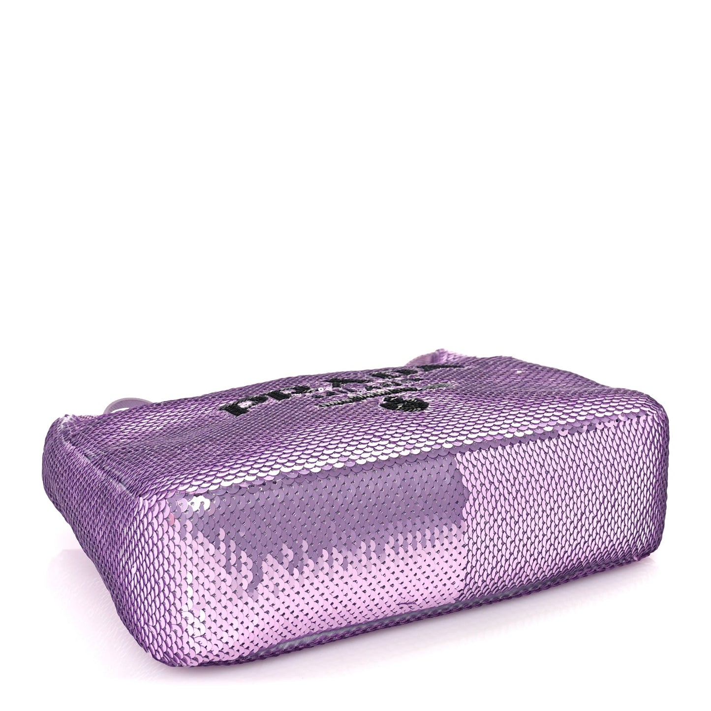 Prada Paillettes Sequin Mini Re-Edition 2000 Bag Lilium Black