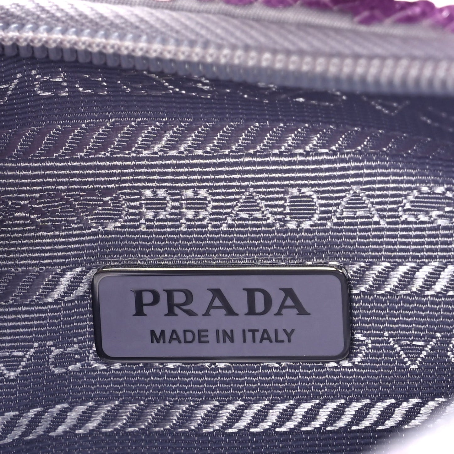 Prada Paillettes Sequin Mini Re-Edition 2000 Bag Lilium Black