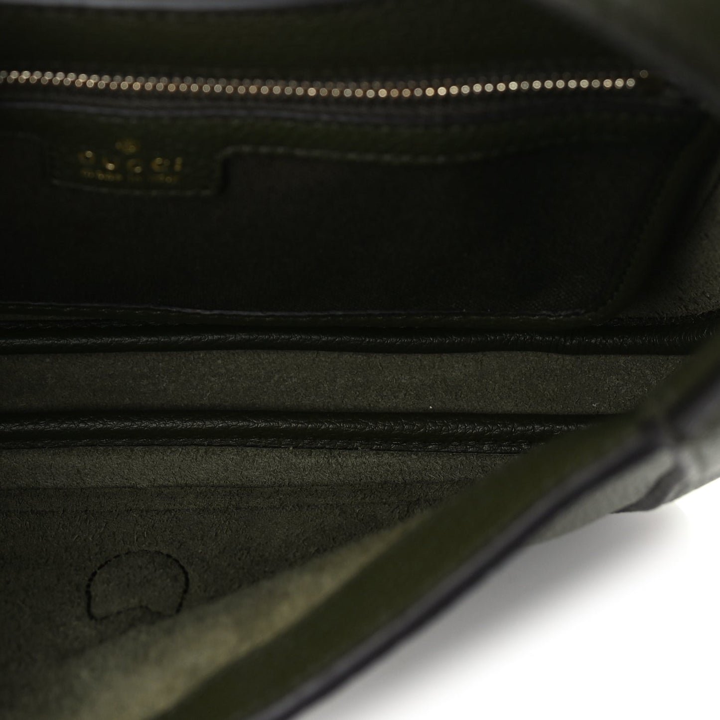 Gucci Grained Calfskin Medium Jackie 1961 Hobo  Forest Green