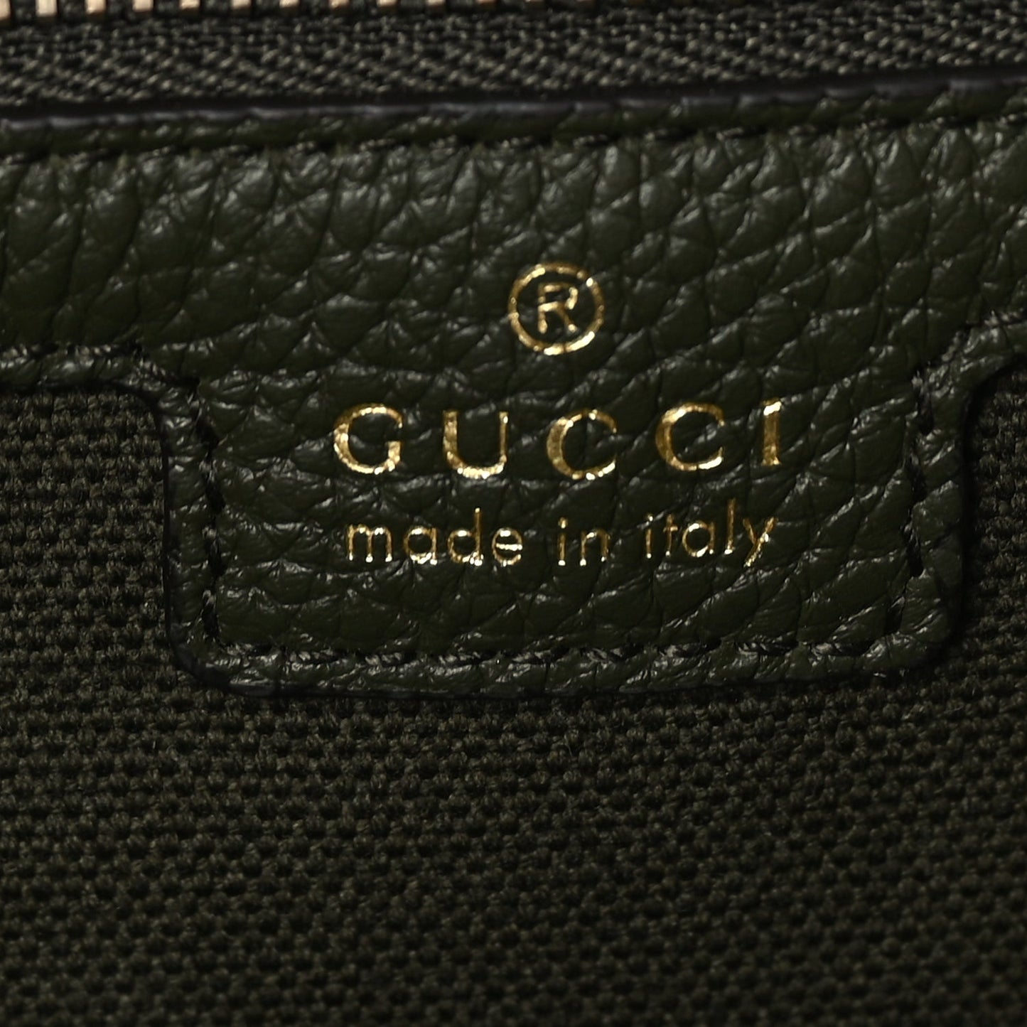 Gucci Grained Calfskin Medium Jackie 1961 Hobo  Forest Green