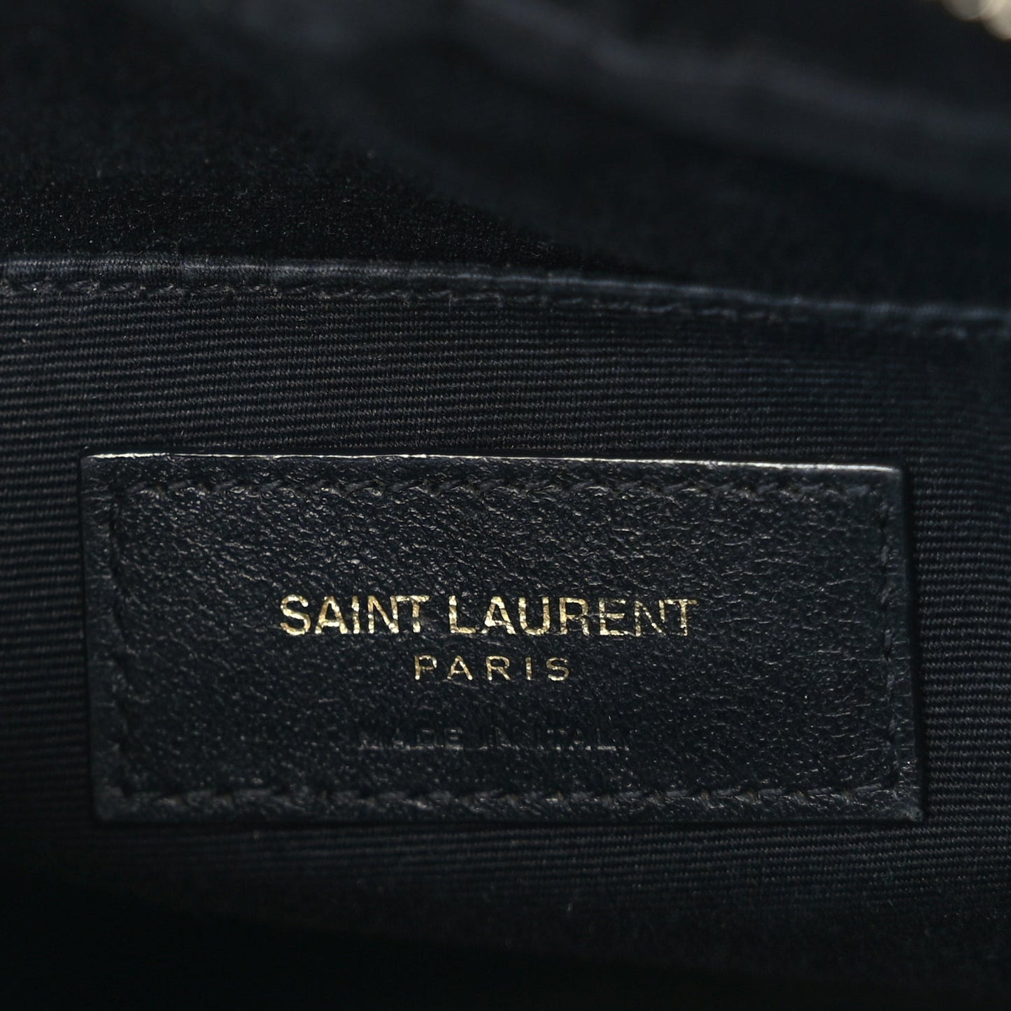 Saint Laurent Calfskin Matelasse Monogram Lou Camera Bag  Navy