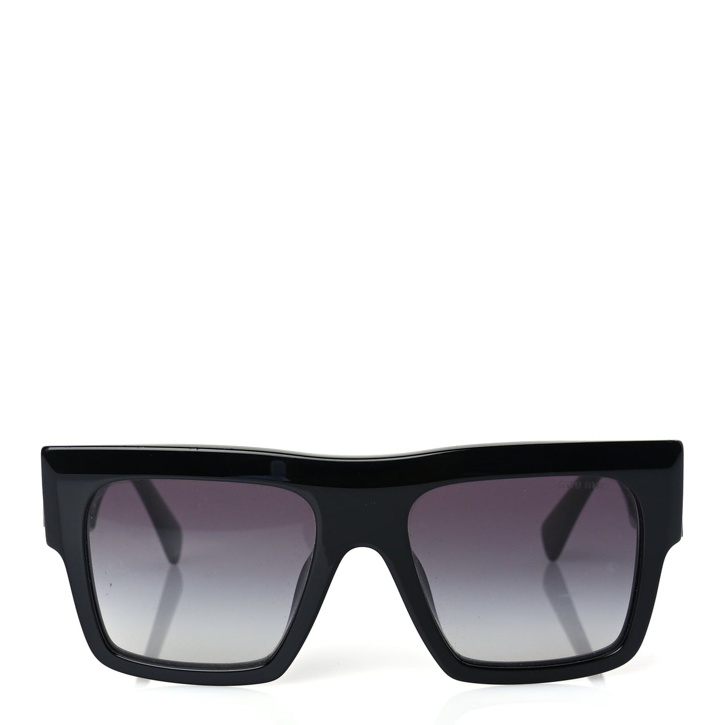 Miu Miu Acetate Rectangle Sunglasses SMU 10W Black