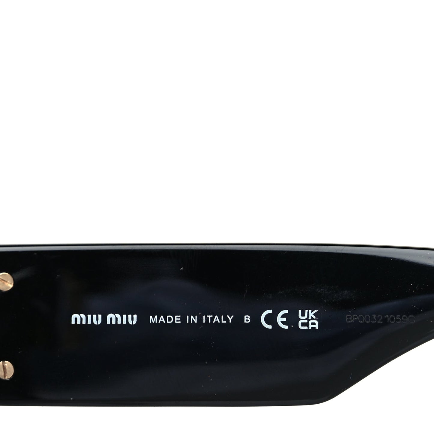 Miu Miu Acetate Rectangle Sunglasses SMU 10W Black
