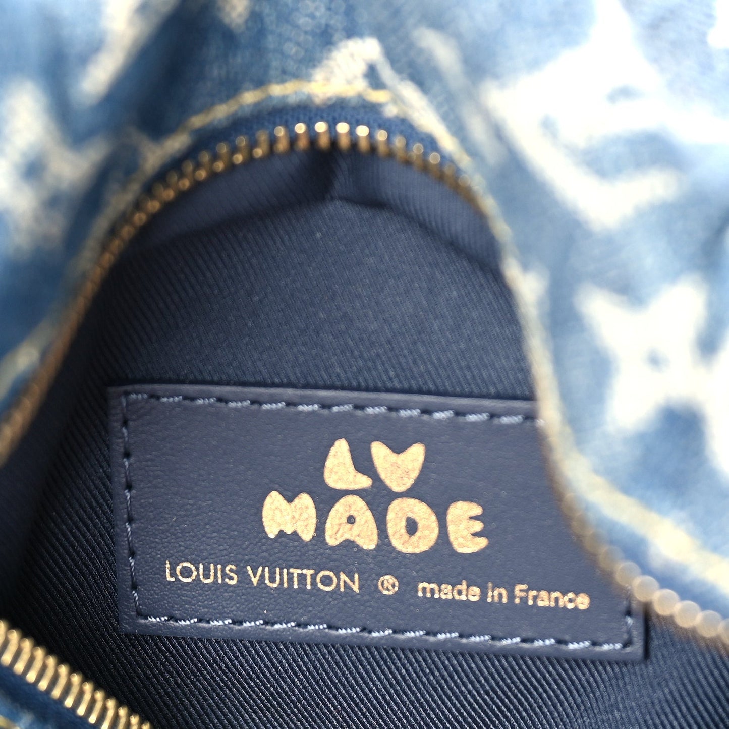 Louis Vuitton X NIGO Taurillon Monogram Denim Japanese Cruiser Blue