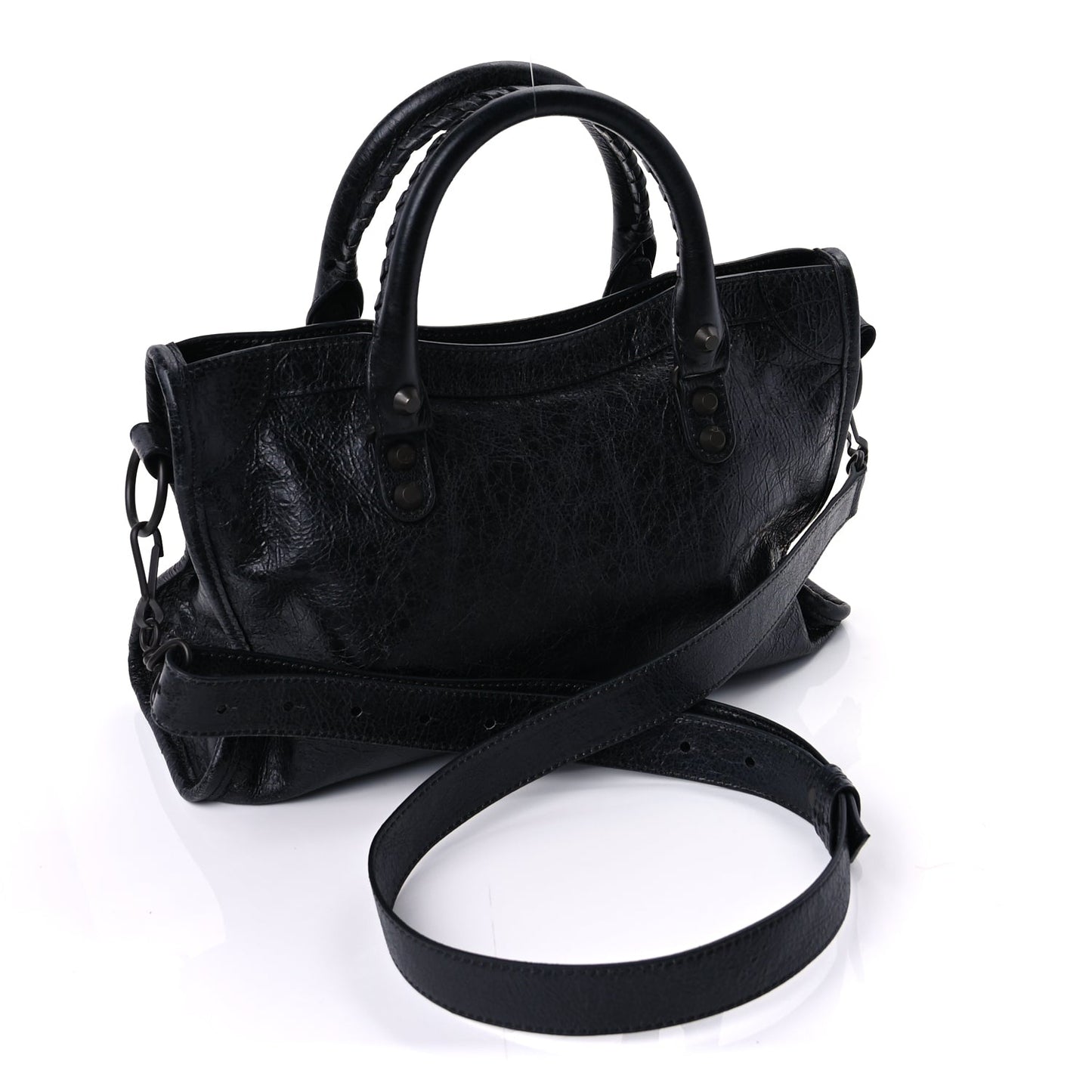 Balenciaga Agneau Arena Classic Hardware Small Le City  Black