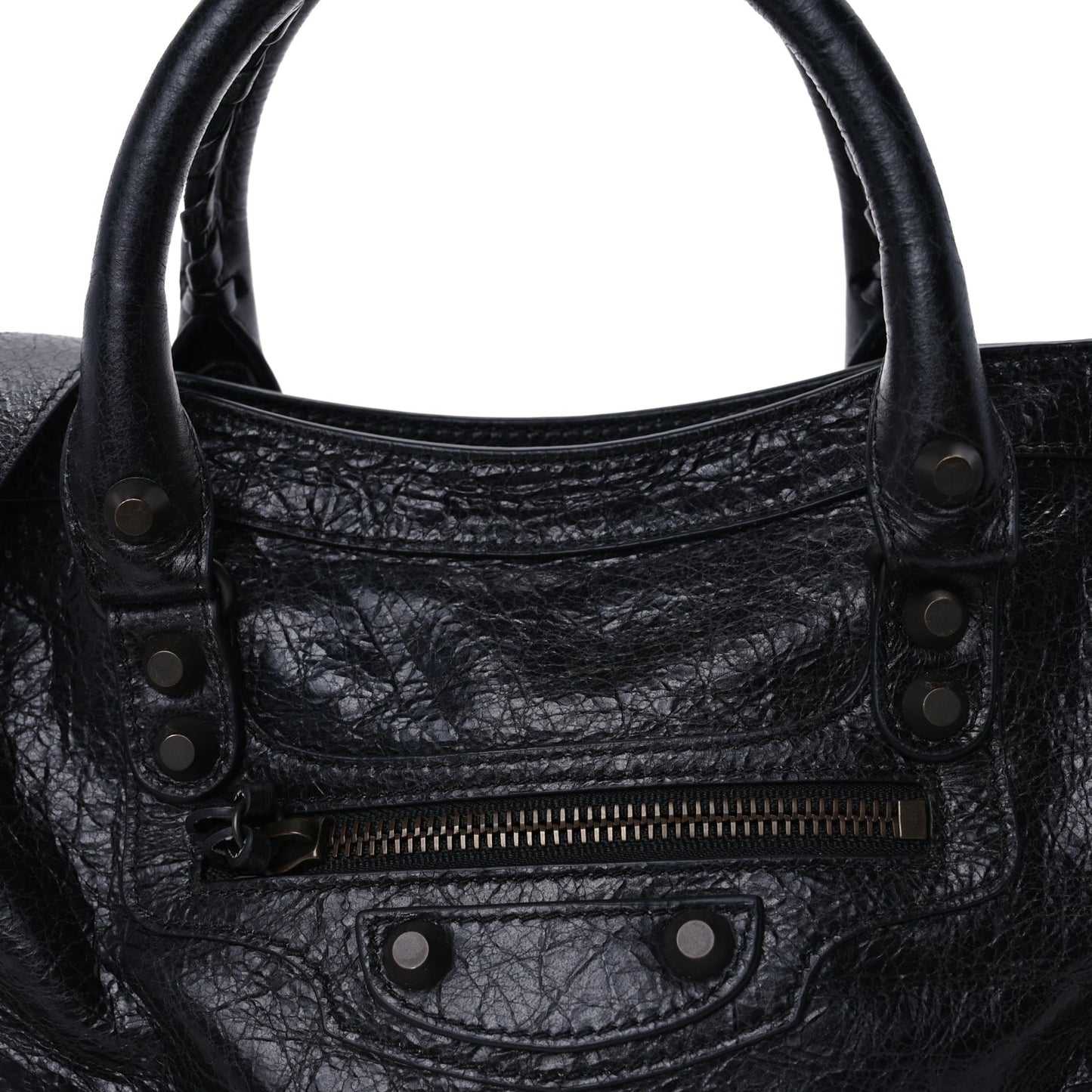 Balenciaga Agneau Arena Classic Hardware Small Le City  Black