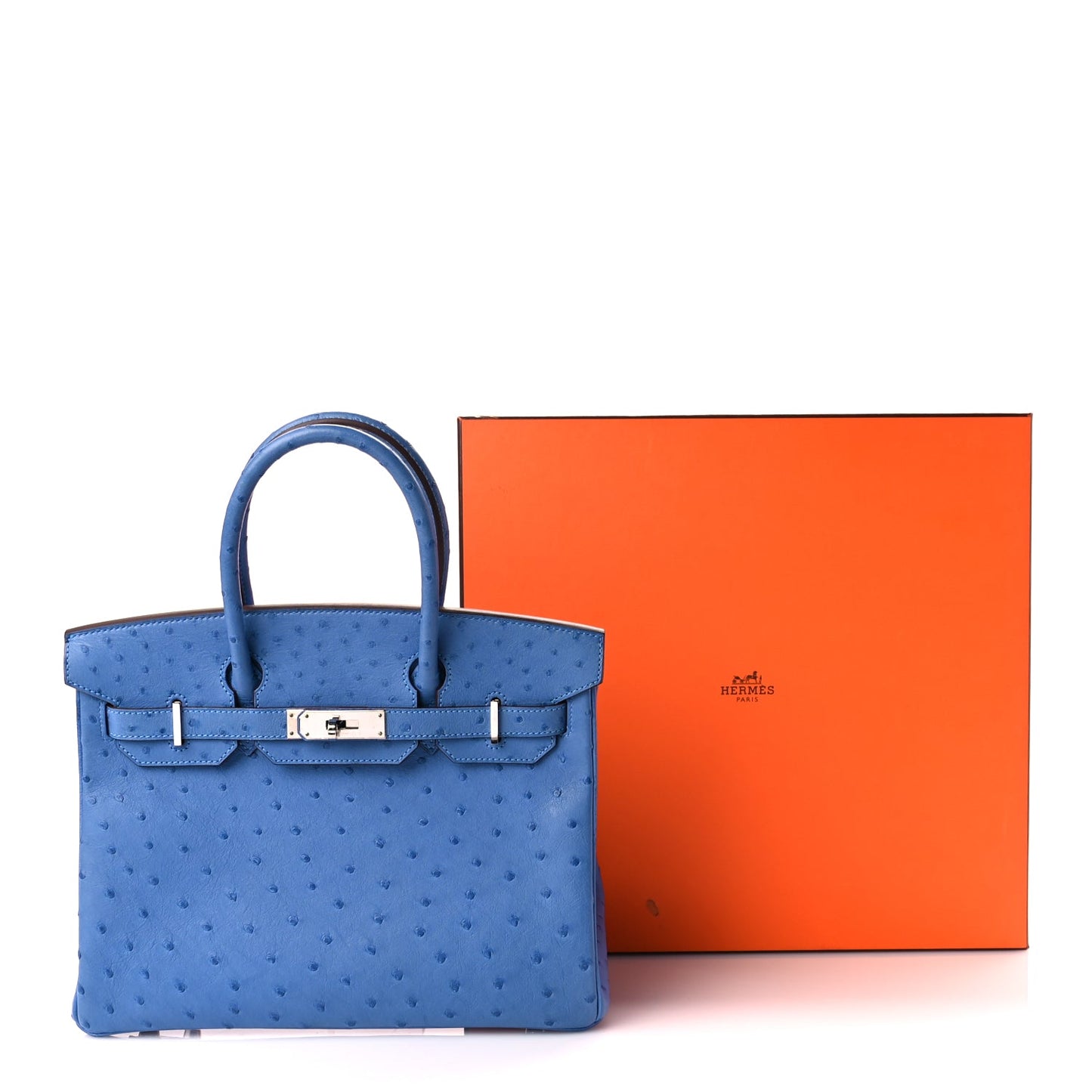 Hermes Ostrich Birkin 30 Mykonos