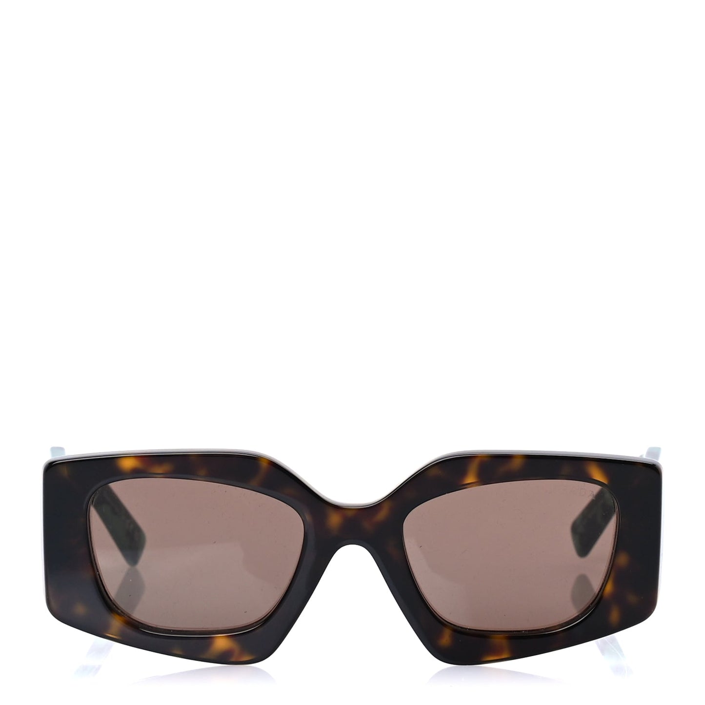 Prada Acetate Symbole Sunglasses SPR 15Y Tortoise Green