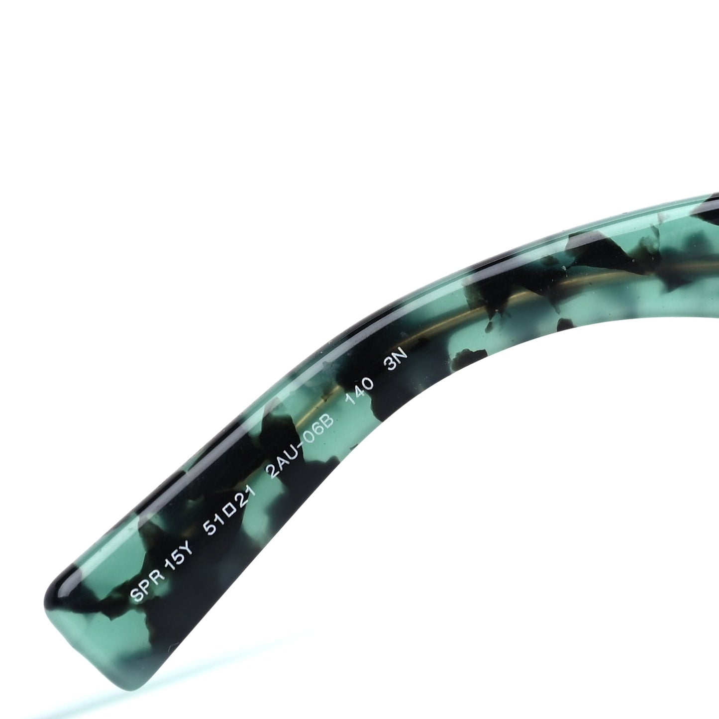 Prada Acetate Symbole Sunglasses SPR 15Y Tortoise Green