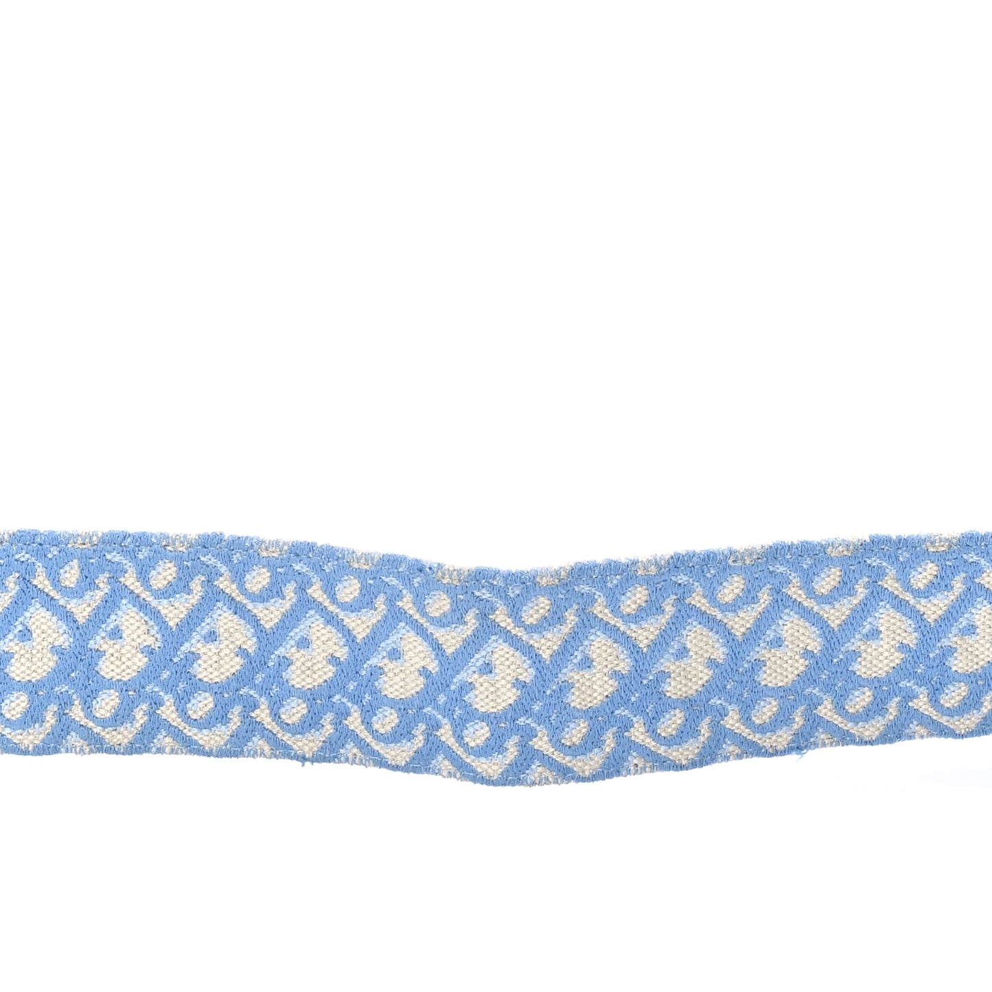 Christian Dior Oblique Adjustable Shoulder Strap  Cornflower Blue