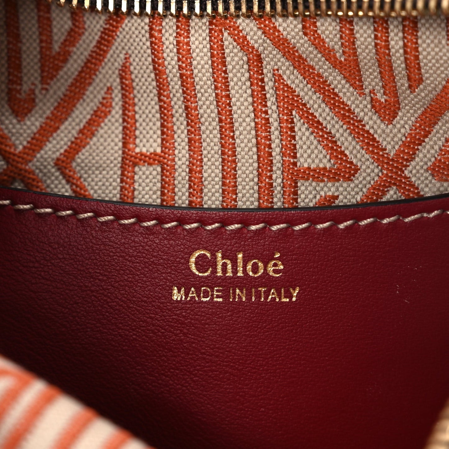 Chloe Suede Mini Daria Chain Bag Red