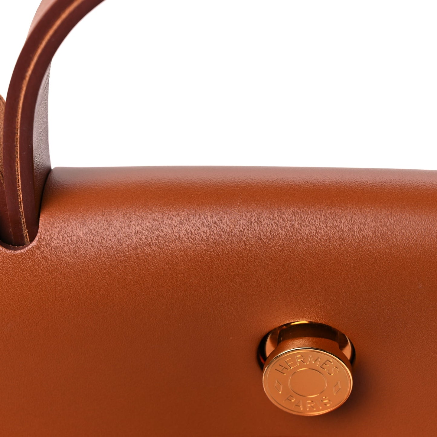 Hermes Toile H Berline Vache Hunter Herbag Zip 31 PM Orange Mecano Fauve