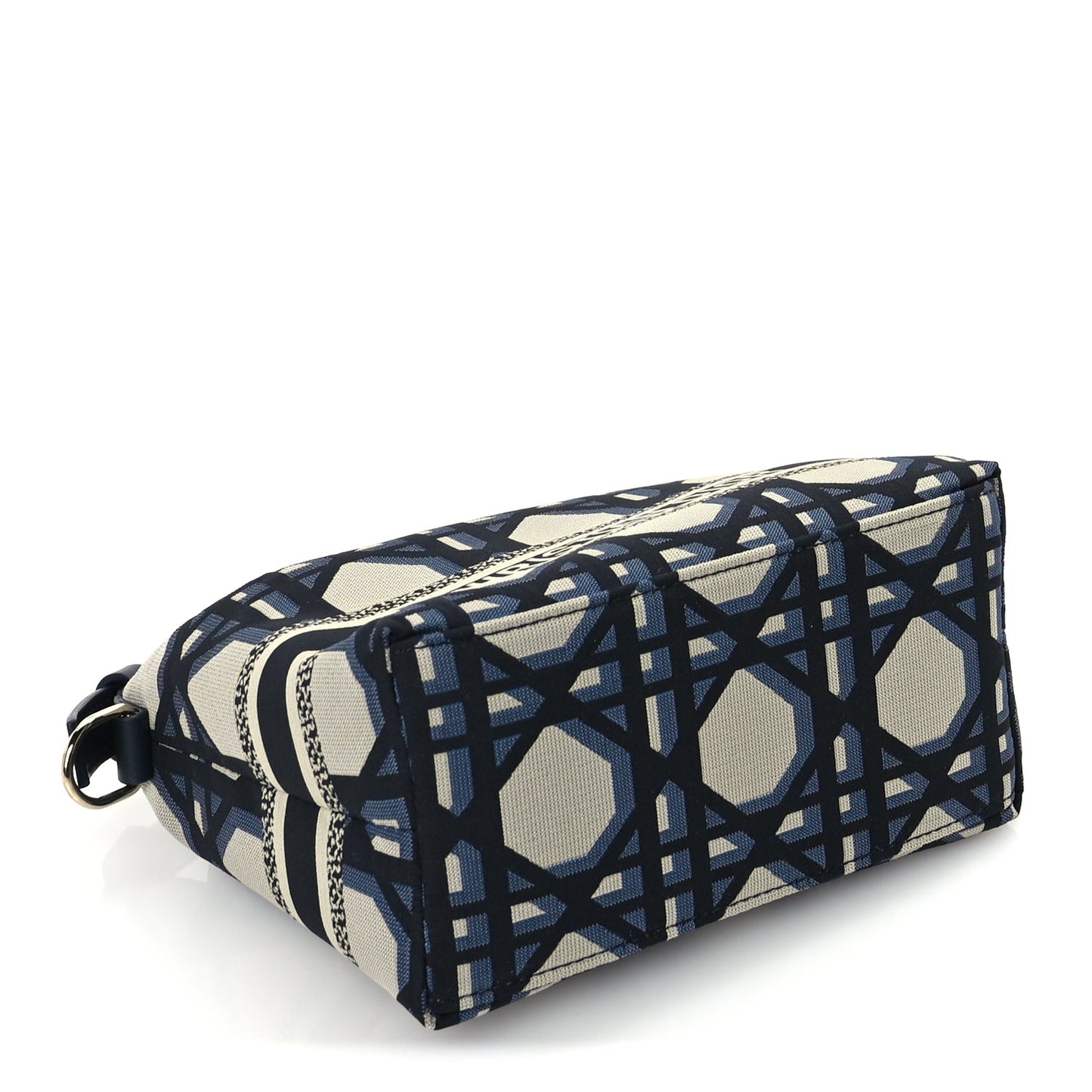 Christian Dior Technical Fabric Macrocannage DiorTravel Nomad Pouch  Beige Blue