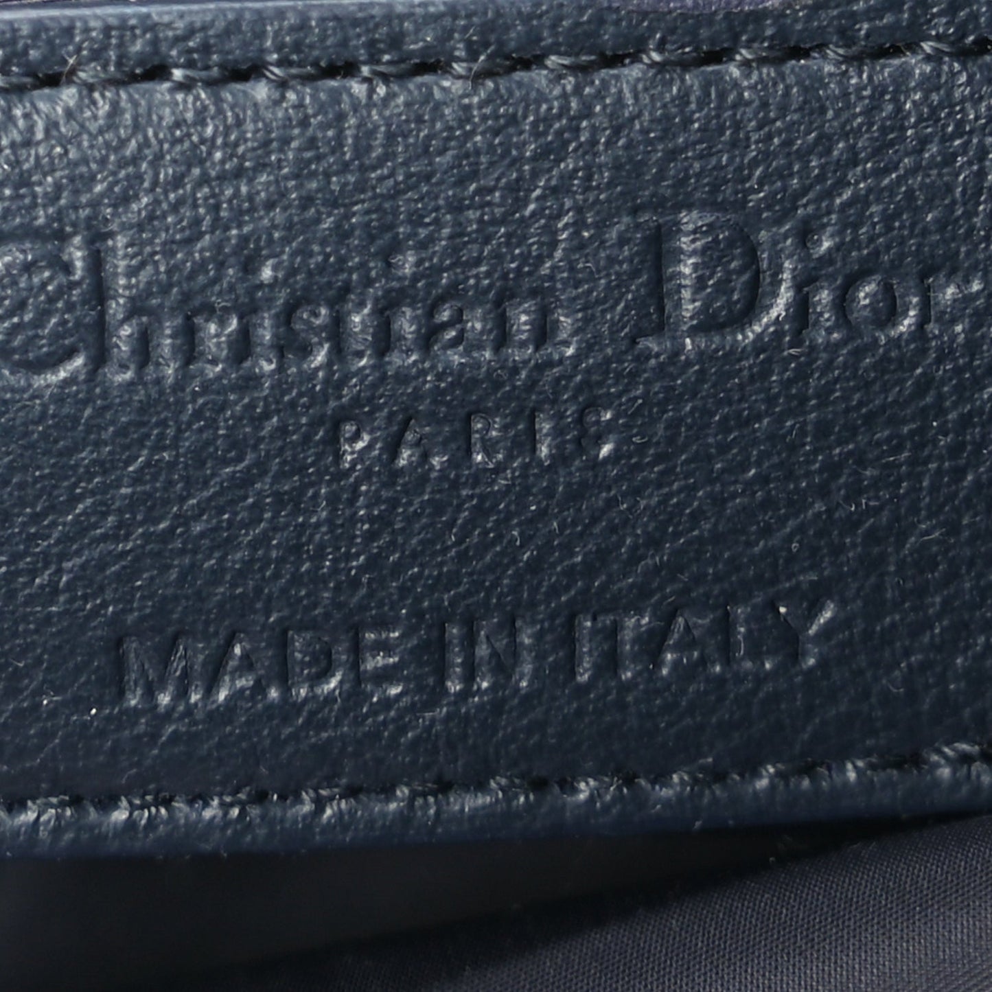 Christian Dior Technical Fabric Macrocannage DiorTravel Nomad Pouch  Beige Blue