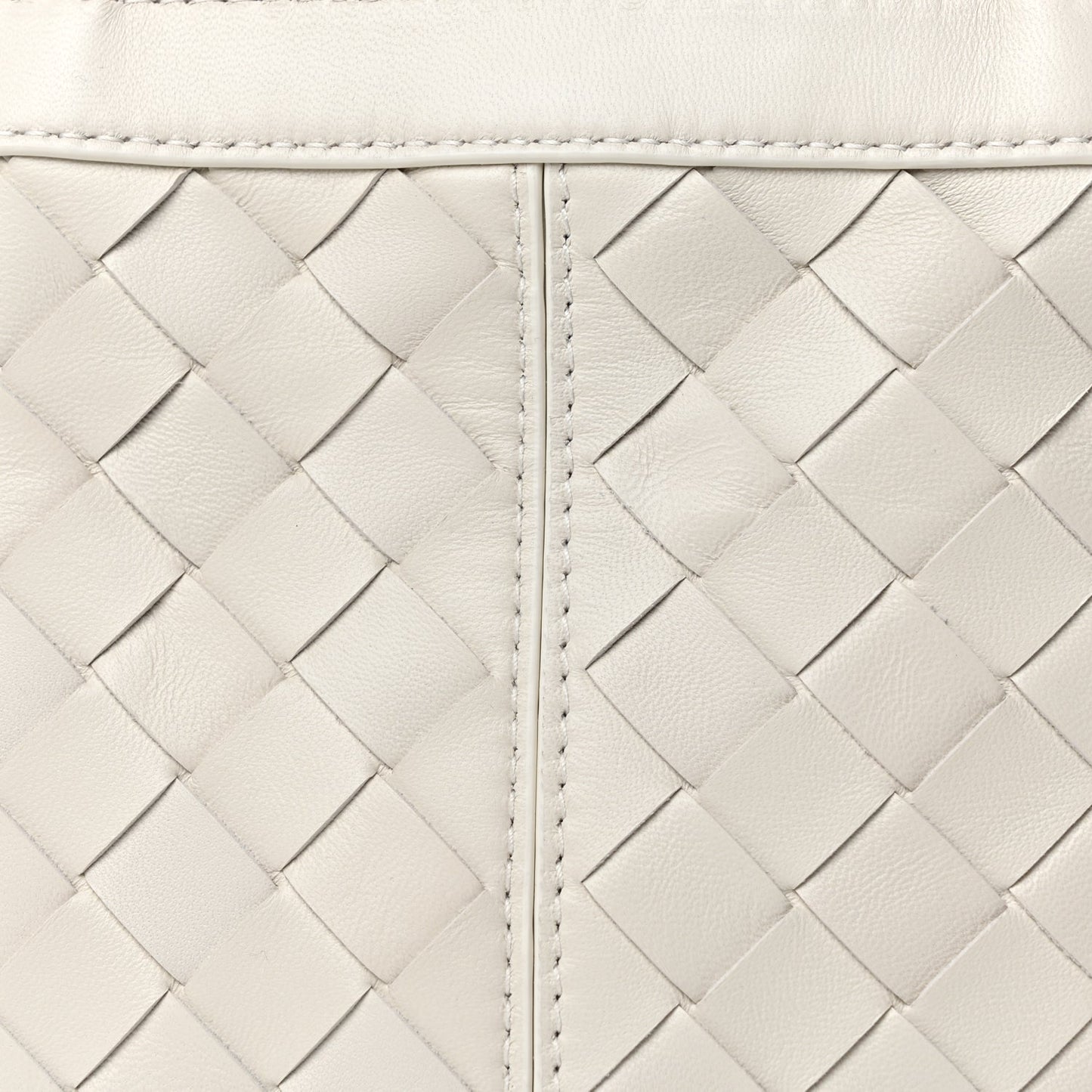 Bottega Veneta Nappa Intrecciato Small Flip Flap Tote Chalk