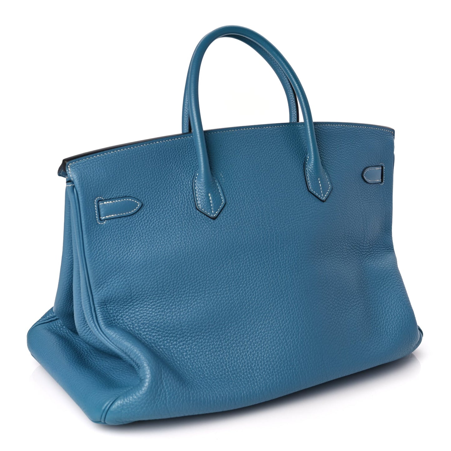 Hermes Togo Birkin 40 Blue Jean