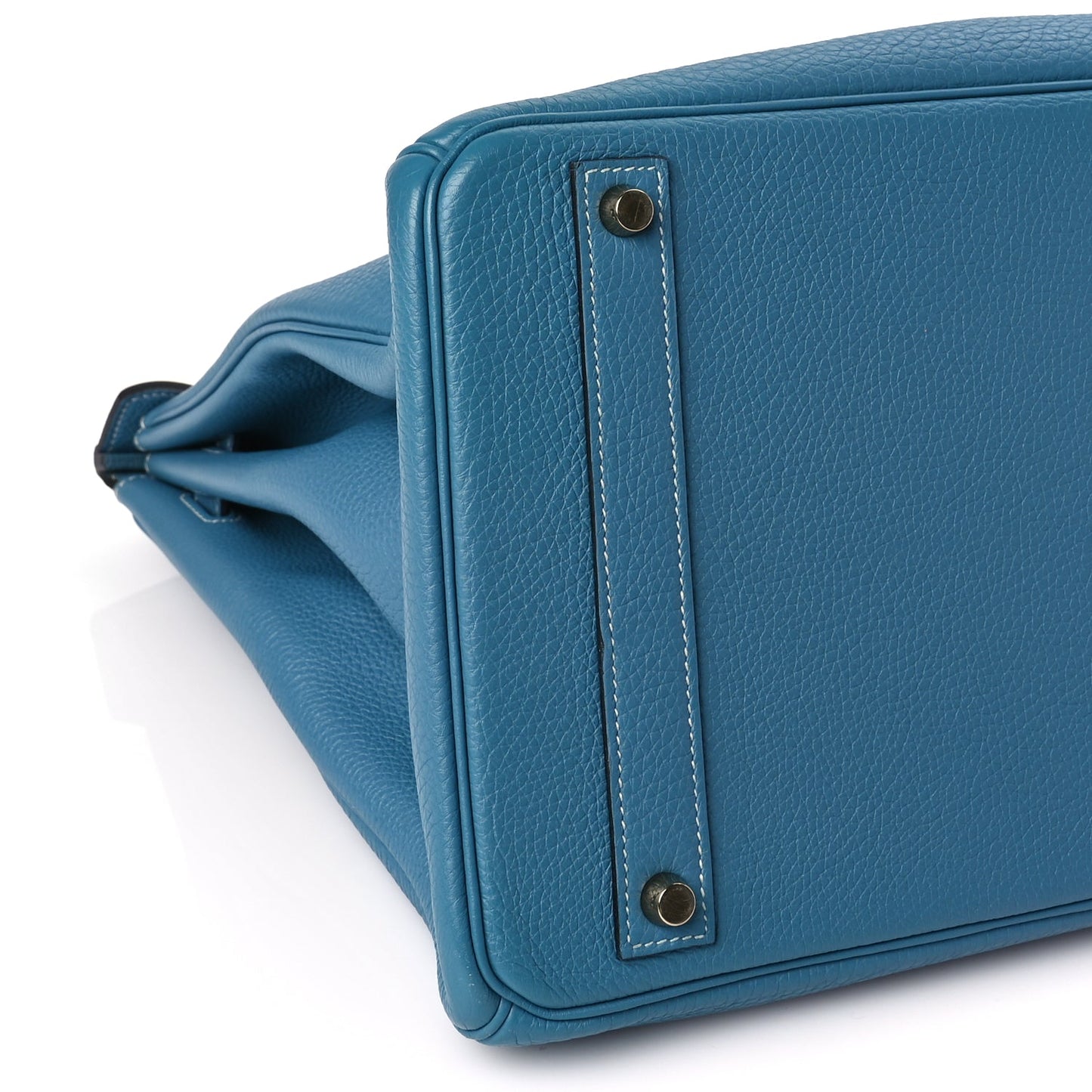 Hermes Togo Birkin 40 Blue Jean