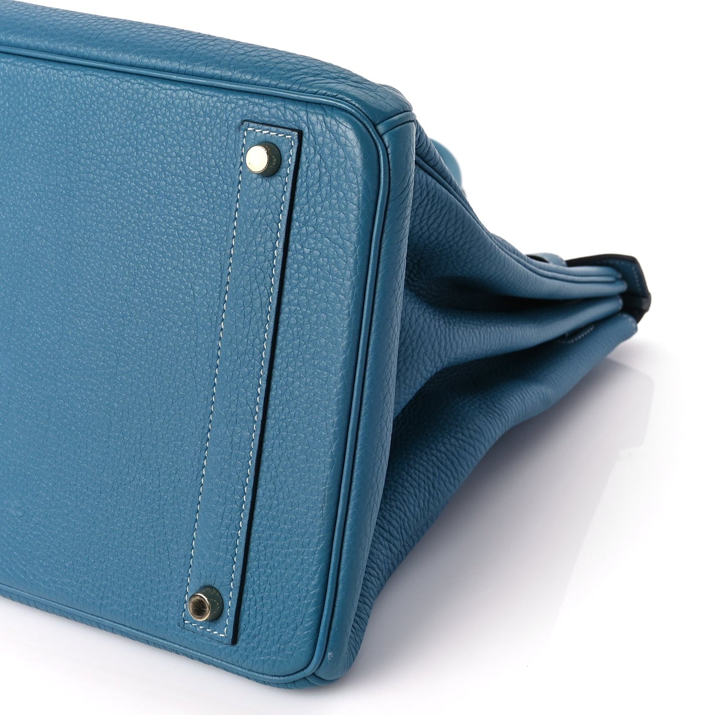Hermes Togo Birkin 40 Blue Jean