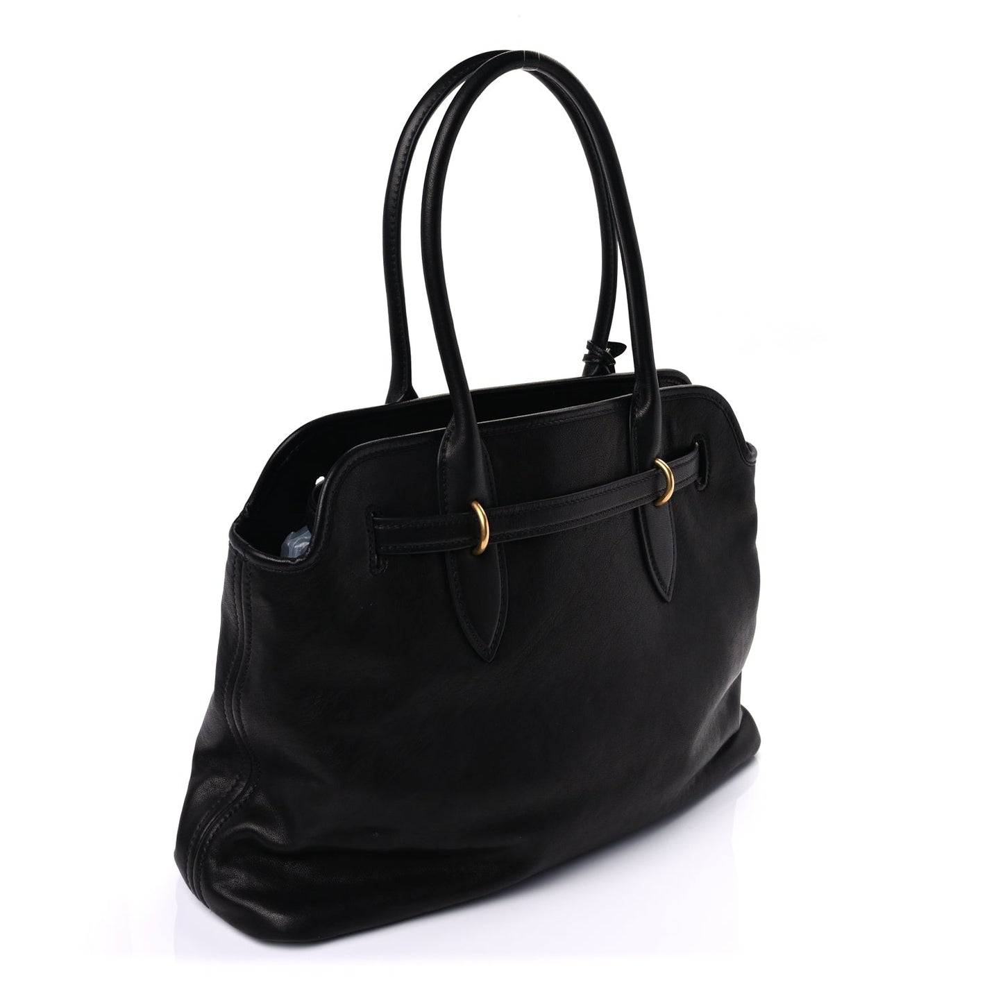 Miu Miu Nappa Medium Aventure Bag  Black