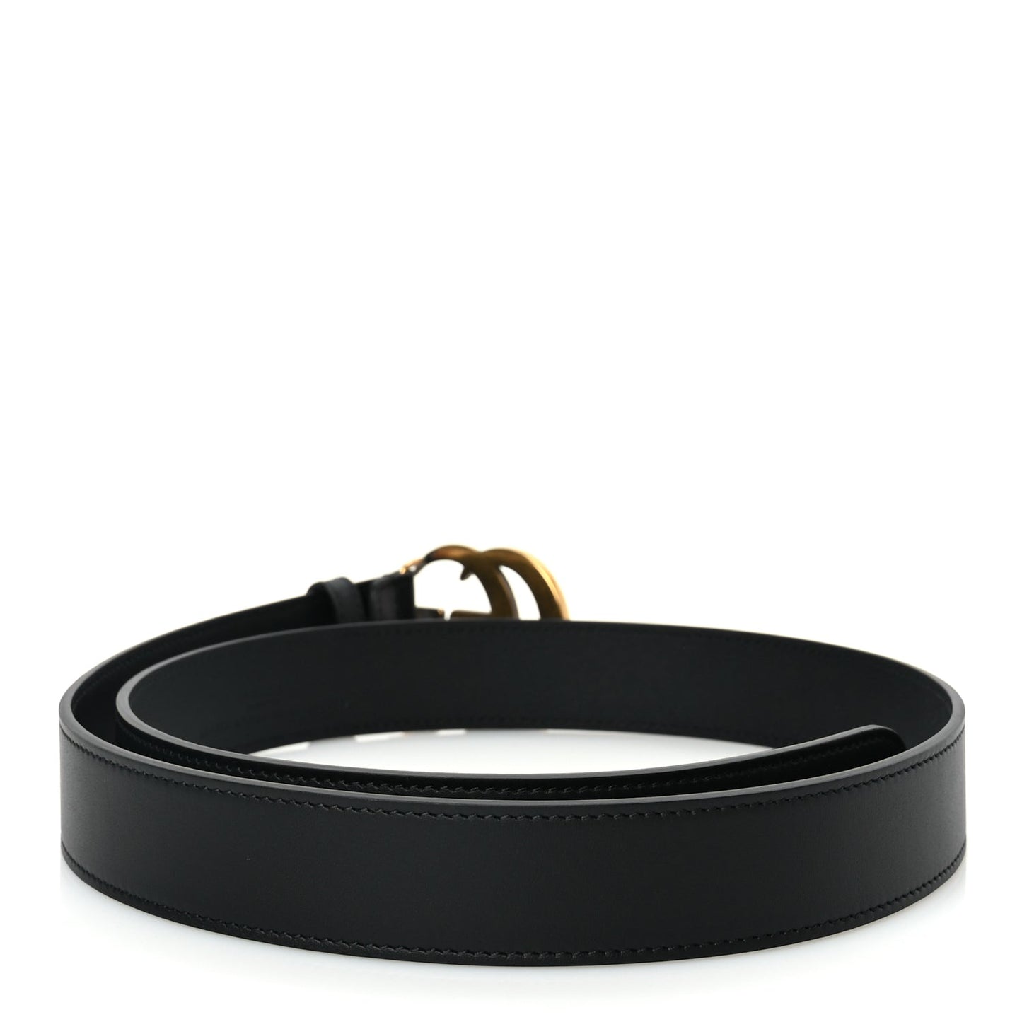 Gucci Calfskin Double G 30mm Belt 90 36 Black
