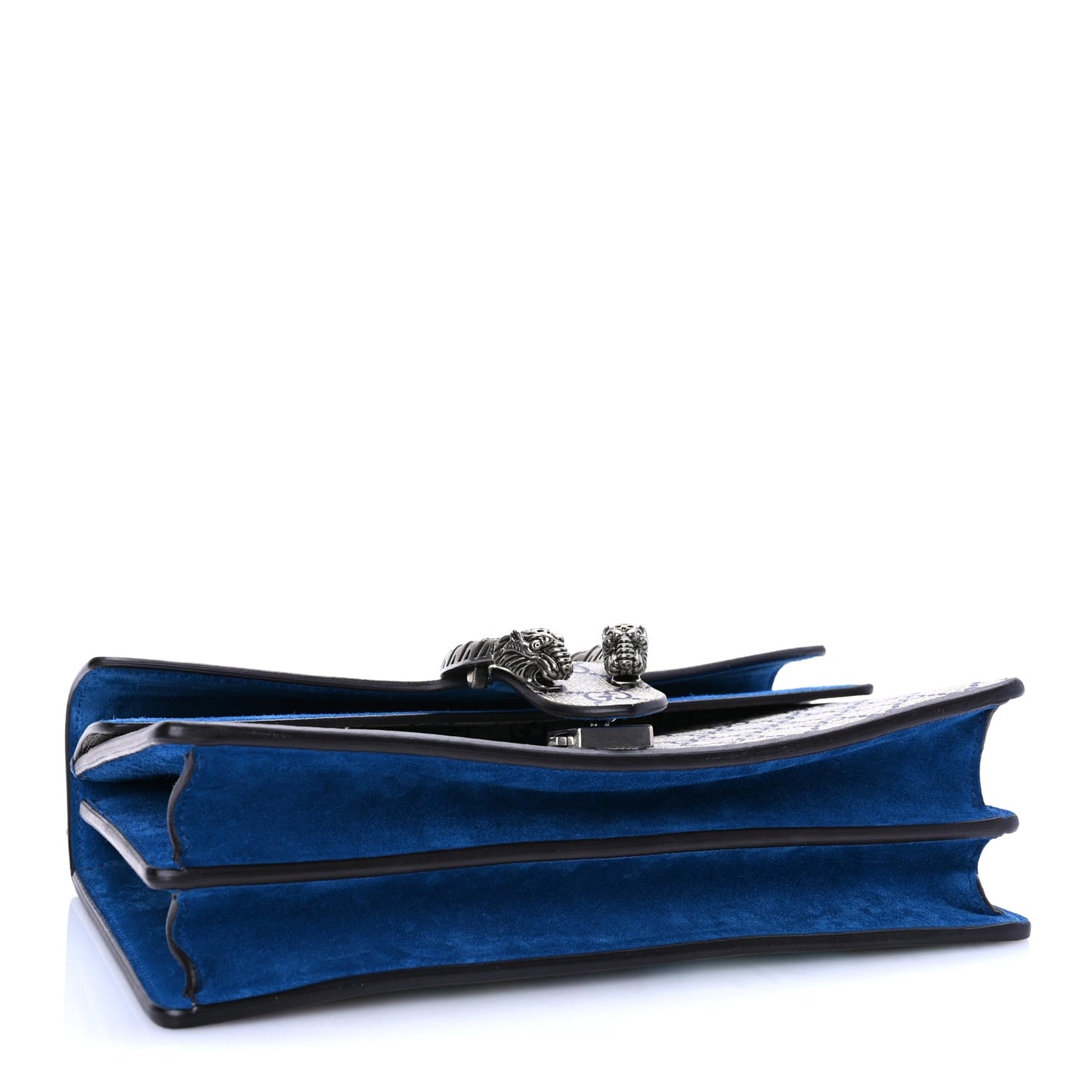 Gucci GG Supreme Monogram Blooms Small Dionysus Shoulder Bag Beige Navy Vintage Blue