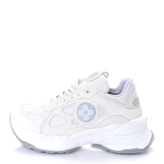 Louis Vuitton Calfskin Run 55 Sneakers 38.5 White