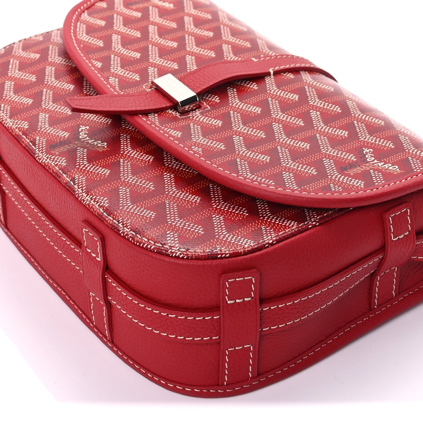 Goyard Goyardine Belvedere II PM Messenger Bag Red