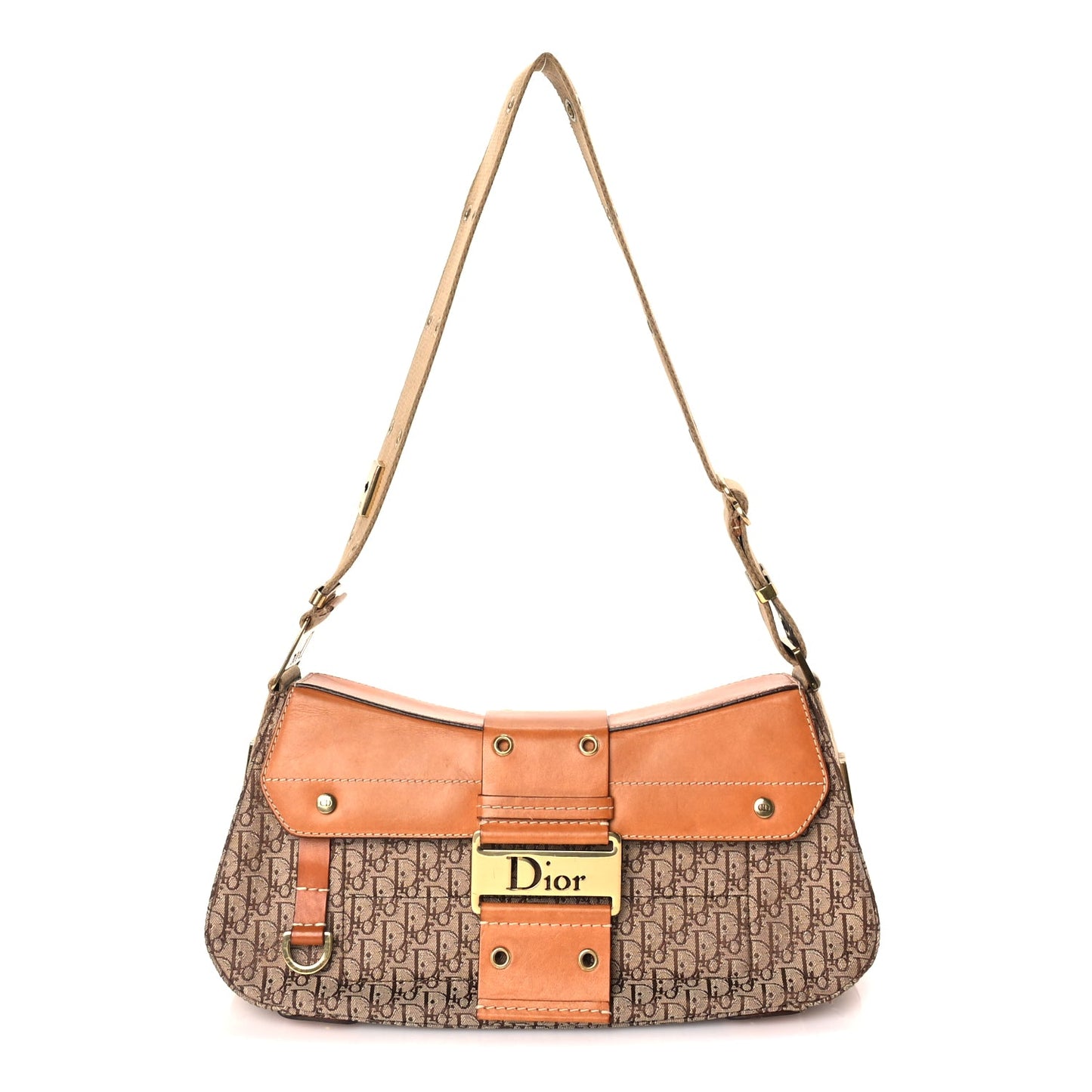 Christian Dior Calfskin Monogram Street Chic Columbus  Beige