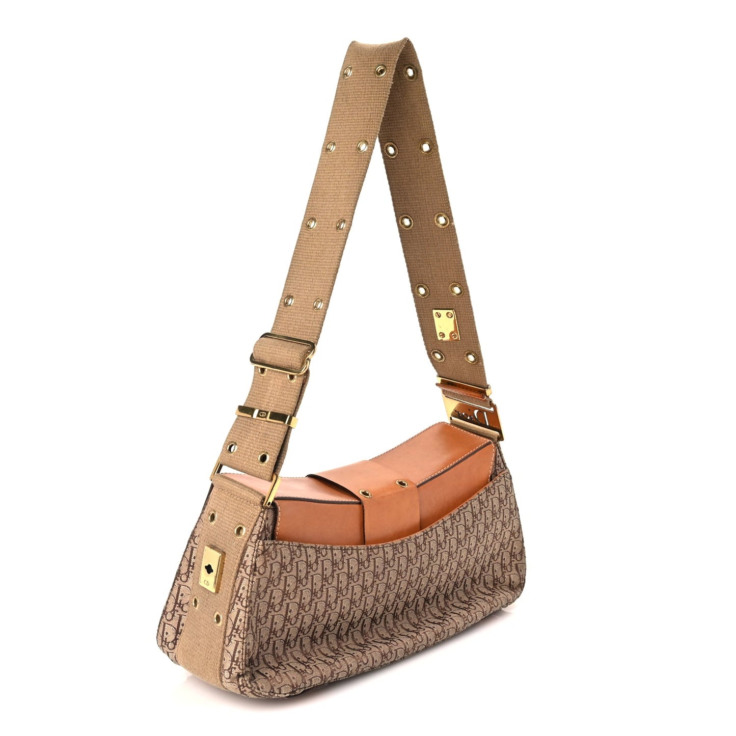 Christian Dior Calfskin Monogram Street Chic Columbus  Beige