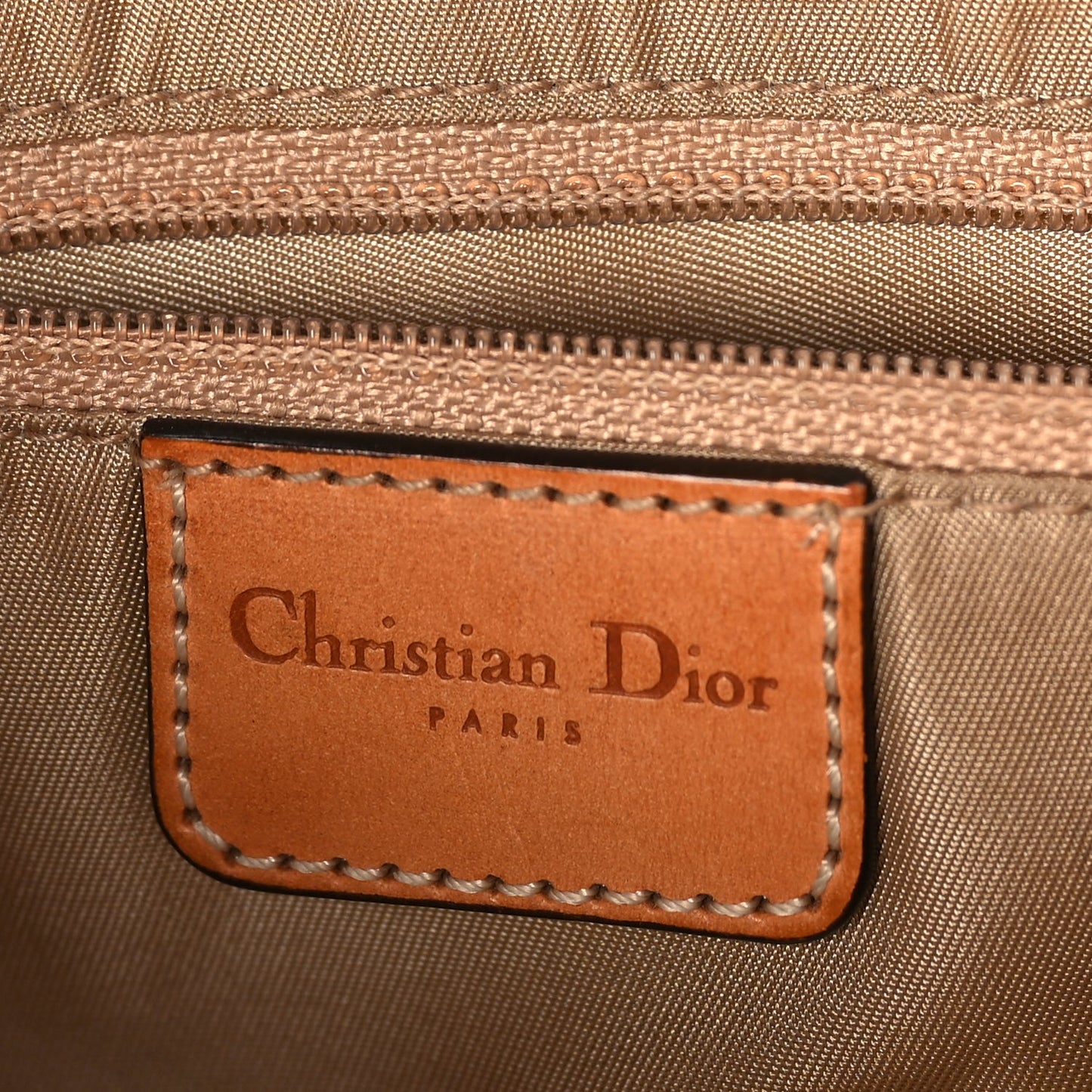 Christian Dior Calfskin Monogram Street Chic Columbus  Beige