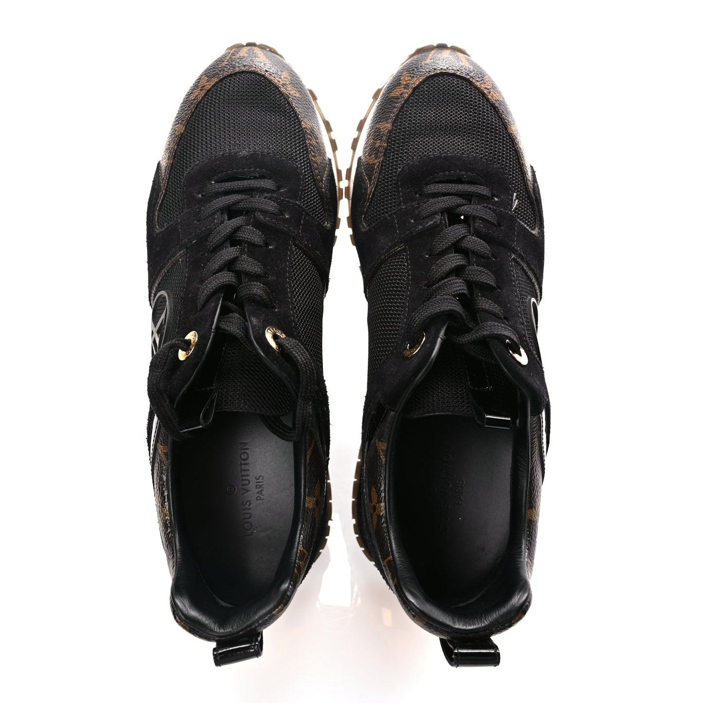 Louis Vuitton Suede Monogram Run Away Sneakers 36.5